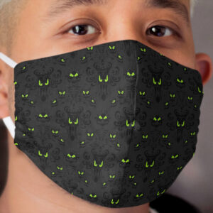 Happy Haunted Wallpaper - Dark Cloth Face Mask