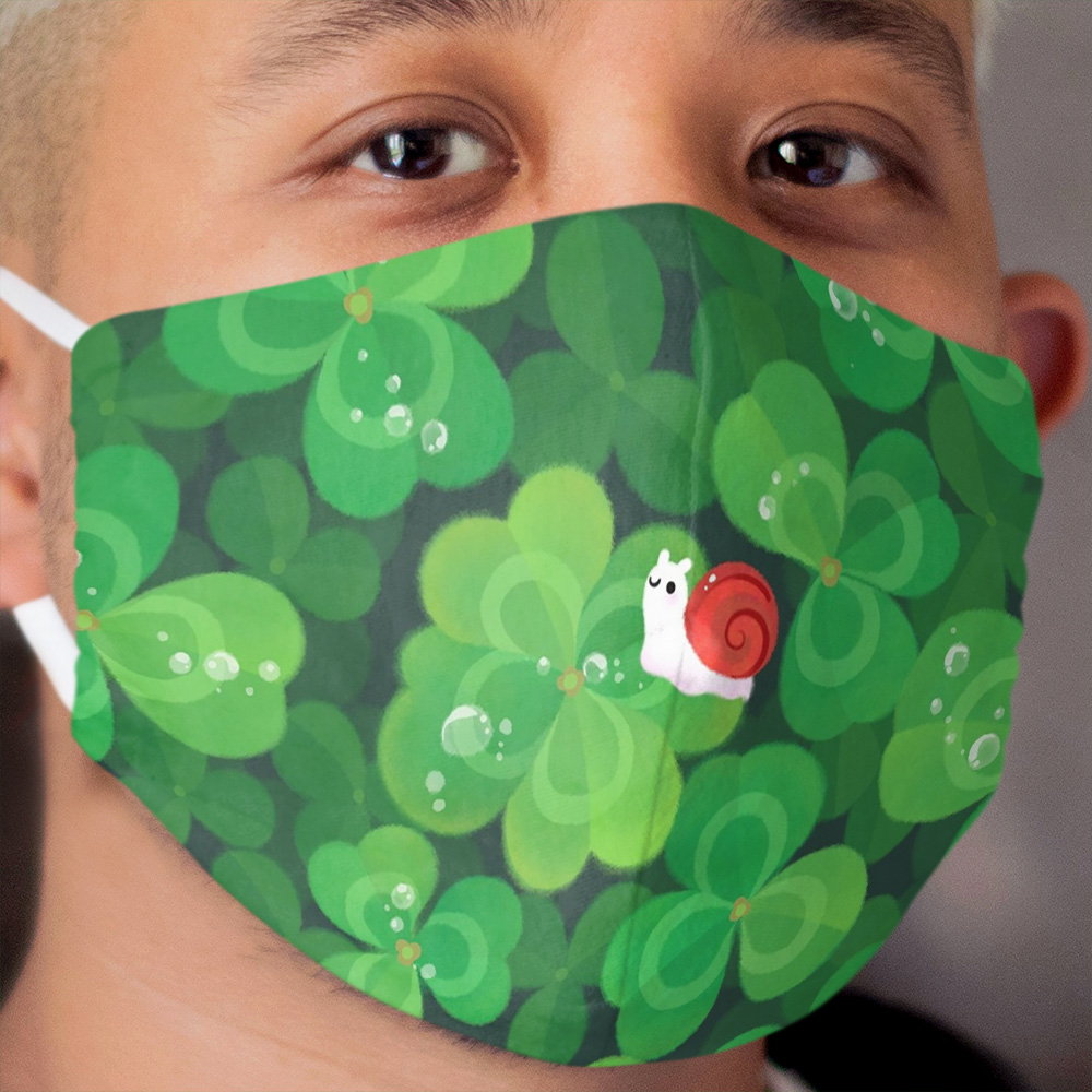 Happy lucky snail Cloth Face Mask