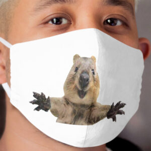 Happy quokka welcoming hug Cloth Face Mask