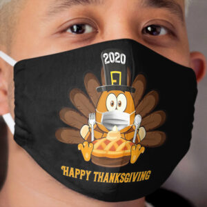 Happy Thanksgiving 2020 Funny Turkey Wear Cloth Face Mask Gift Cloth Face Mask