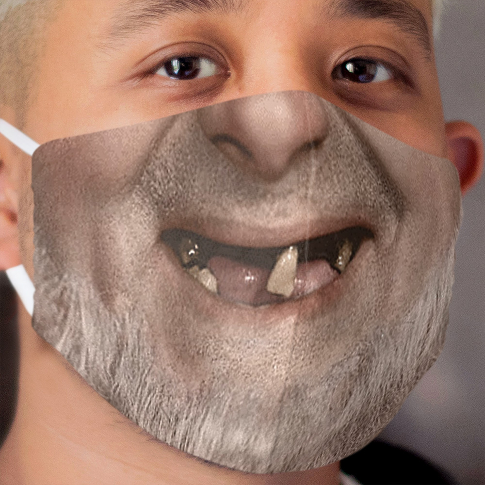 Harbottle's Toothless Grin Cloth Face Mask