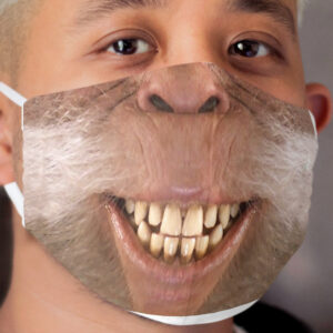 Harry Bigfoot Smiling Sasquatch Cloth Face Mask