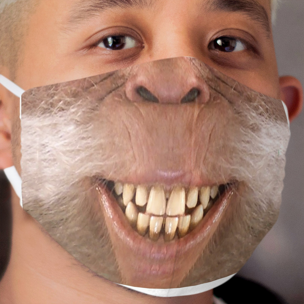 Harry Bigfoot Smiling Sasquatch Cloth Face Mask