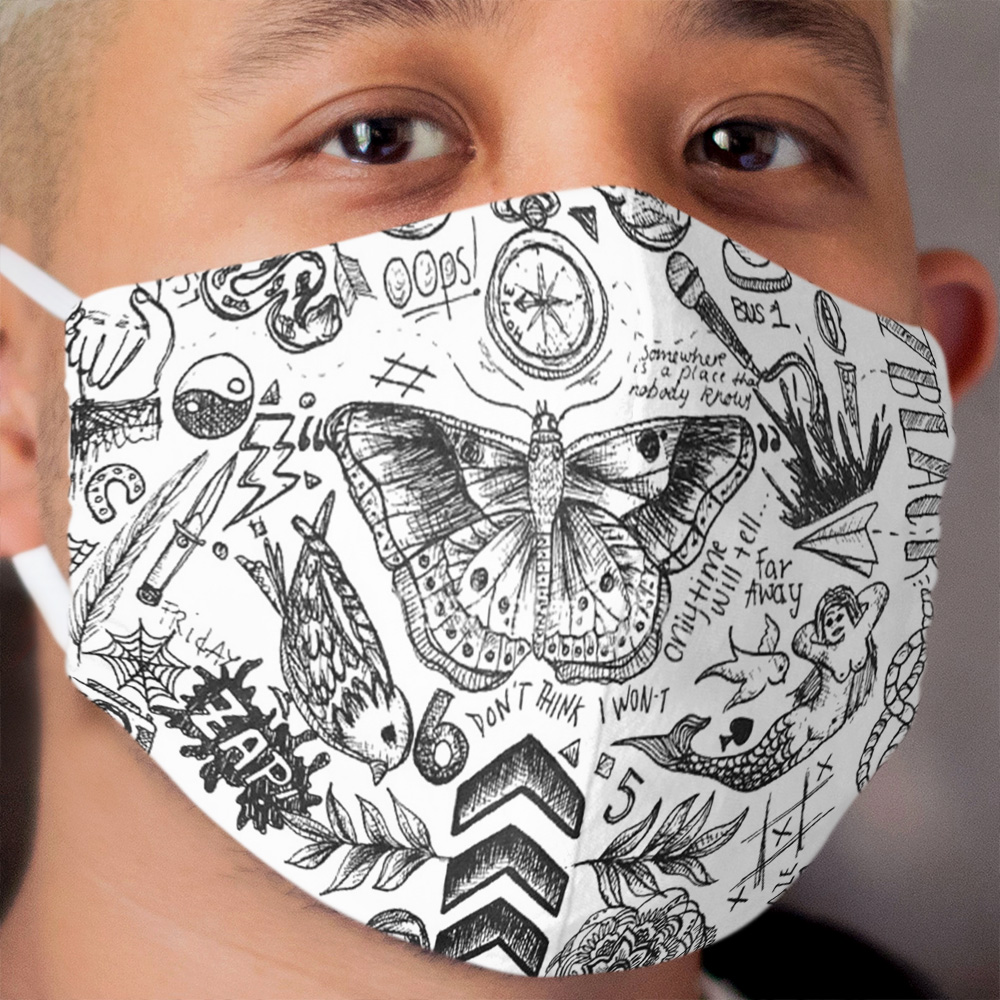 harry styles all tattoos Cloth Face Mask