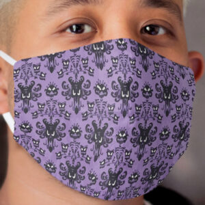 Haunted Mansion Wallpaper Cloth Face Mask