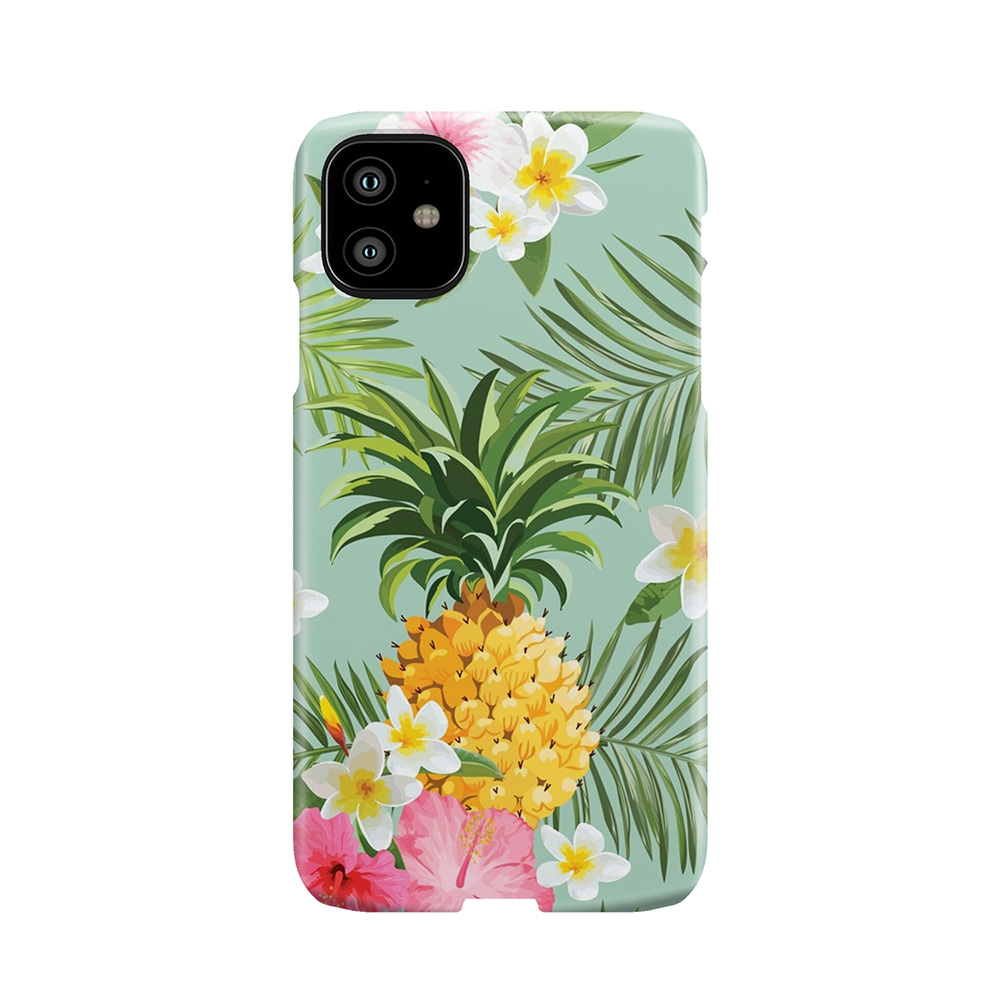 Hawaiian Pineapple And Tropical Flowers Phone Case
