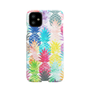 Hawaiian Pineapple Pattern Tropical Watercolor Phone Case
