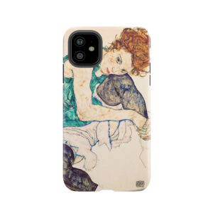 Hd Seated Woman With Legs Drawn Up , By Egon Schiele - High Definition Tough Phone Case