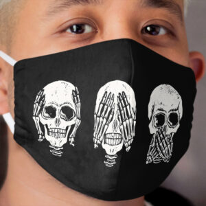Hear No Evil ! See No Evil ! Speak No Evil ! Cloth Face Mask