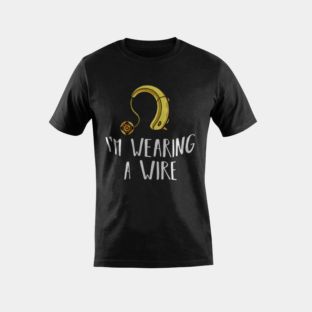 Hearing Aid Gift Funny Deaf Awareness T-Shirt