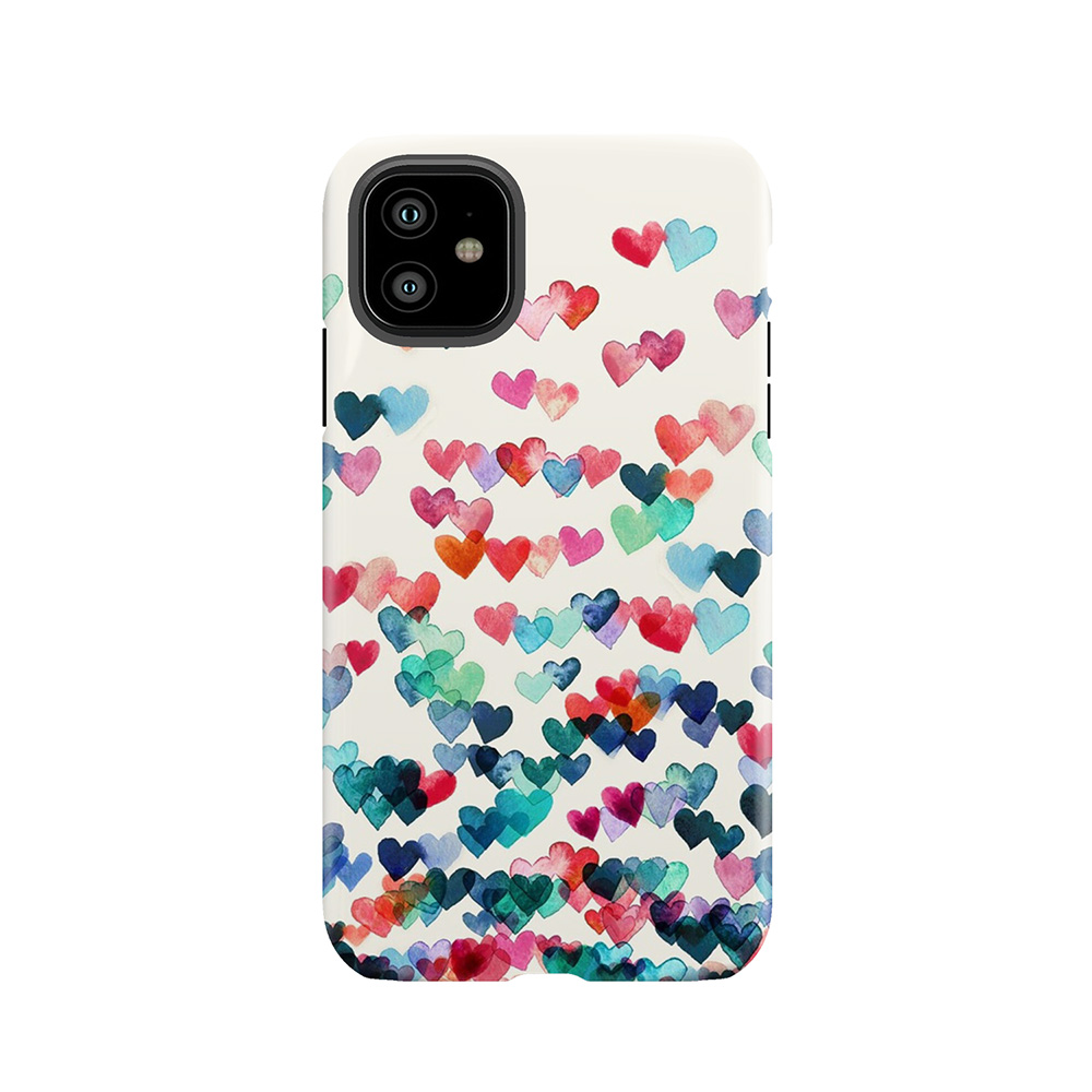 Heart Connections - Watercolor Painting Tough Phone Case
