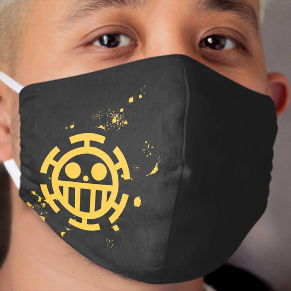 Heart pirates jolly roger Cloth Face Mask