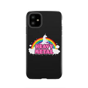HEAVY METAL! (Funny Unicorn / Rainbow Mosh Parody Design) Tough Phone Case