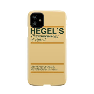 Hegel'S Phenomenology Of Spirit Phone Case