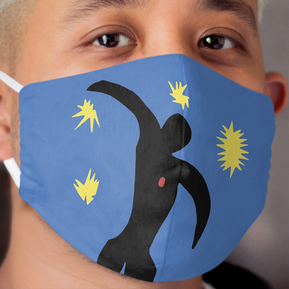 Henri Matisse, Icarus (Icare) from Jazz Collection, 1947, No Background Artwork, Men, Women, Youth Cloth Face Mask