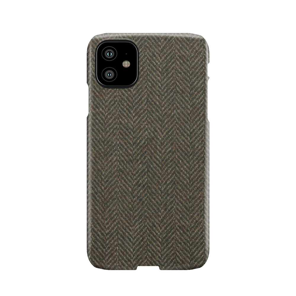 Herringbone Wool Tweed Fabric Phone Case