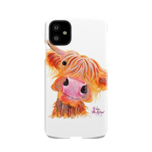 Highland Cow 'Nessie' From Original Painting By Shirley Macarthur Phone Case