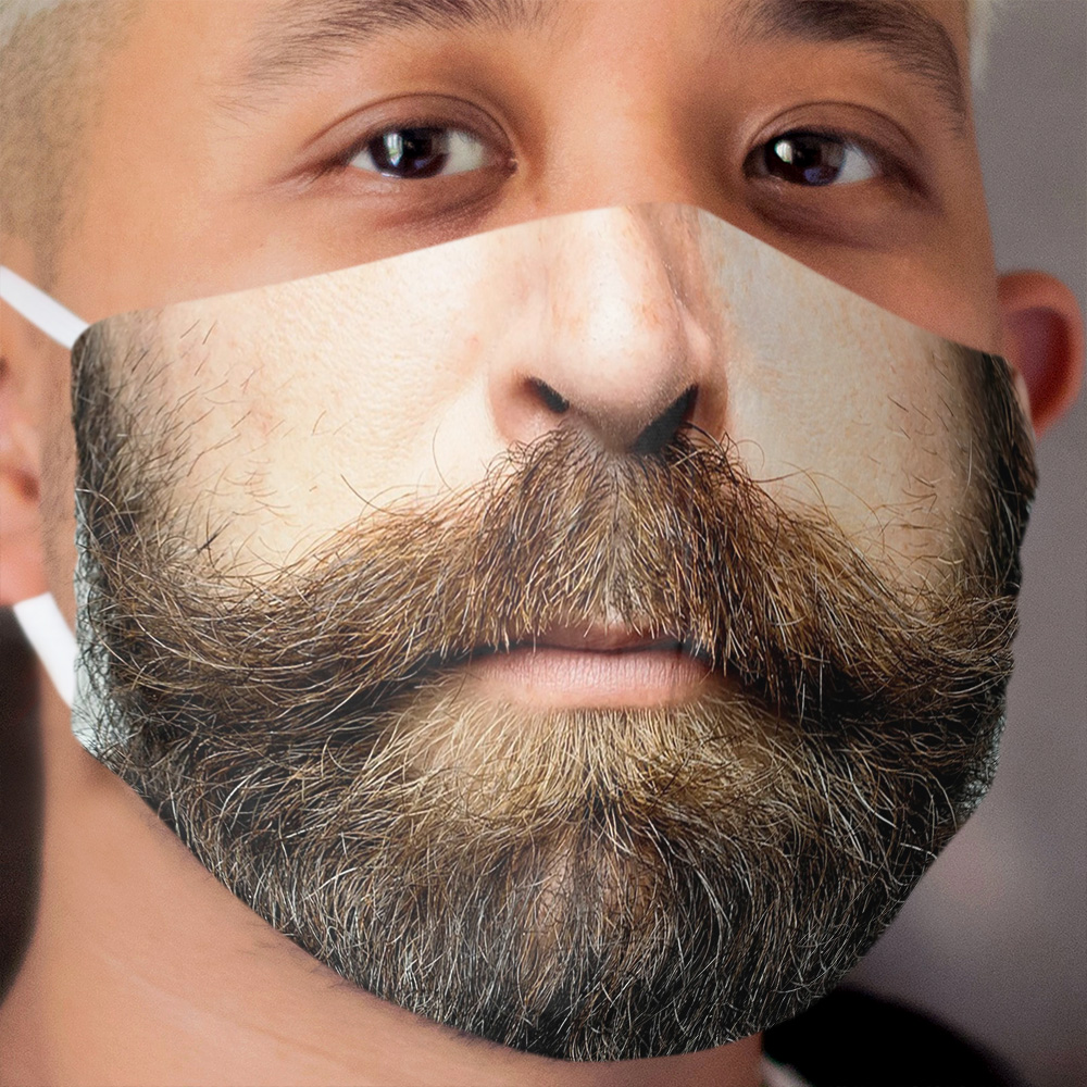 Hipster Beard face Cloth Face Mask
