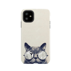 Hipster Cat Tough Phone Case