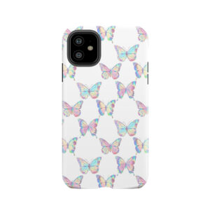 Holographic Butterfly Pattern Tough Phone Case