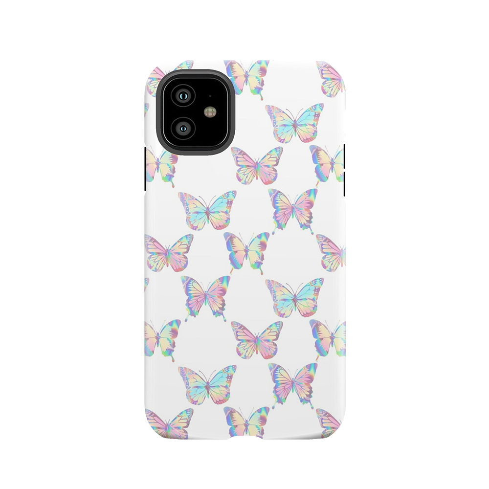 Holographic Butterfly Pattern Tough Phone Case