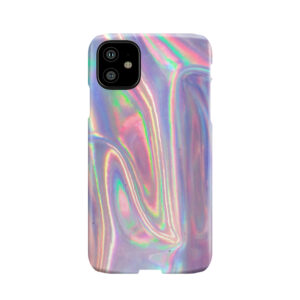 Holographic Waves In Purple Phone Case