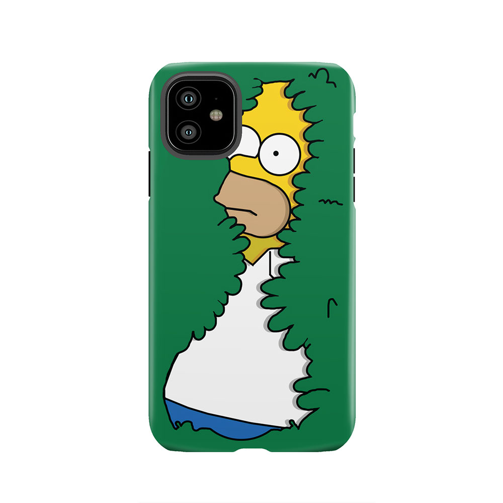 Homer In Hedges Tough Phone Case