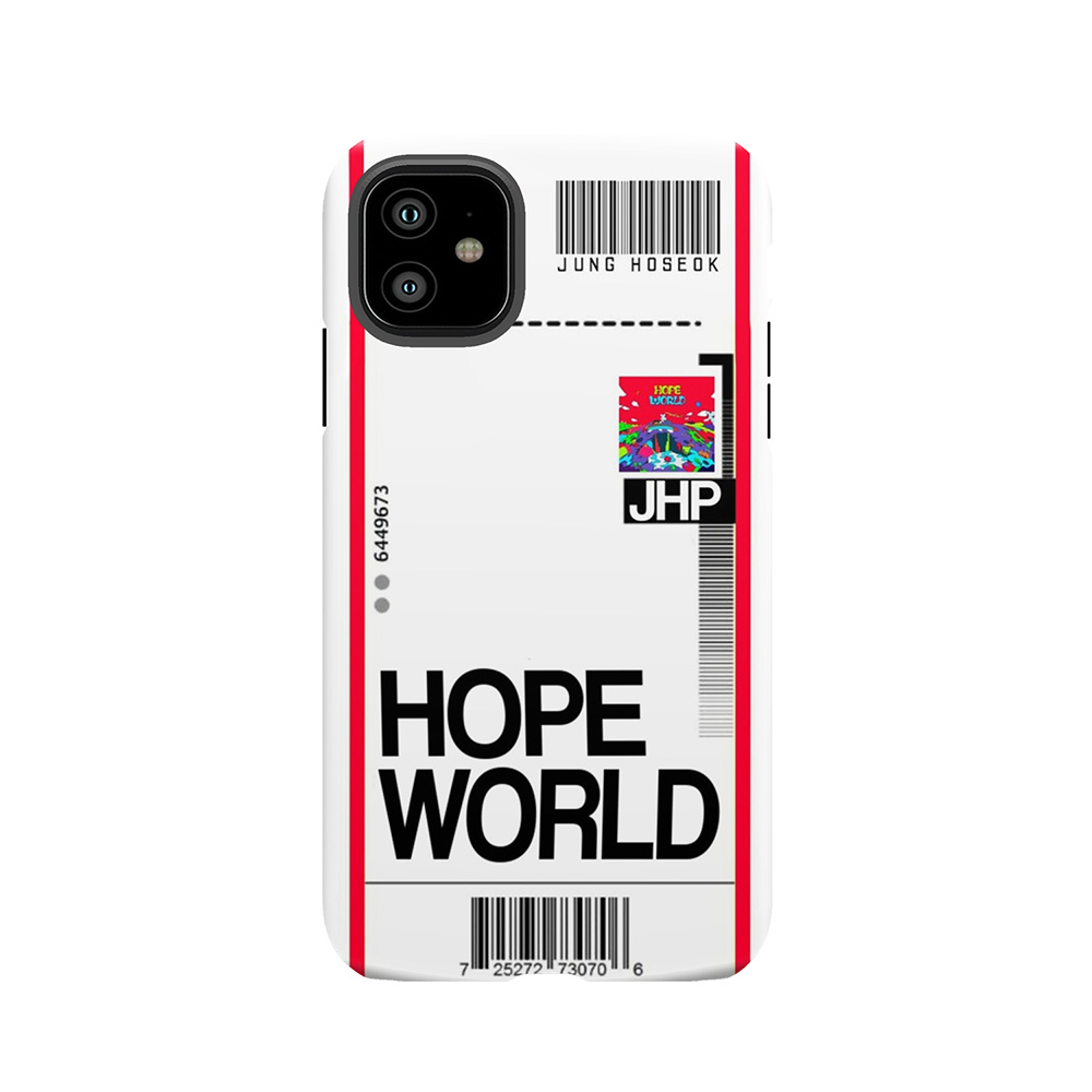 Hope World Plane Ticket Tough Phone Case