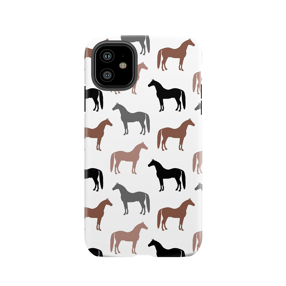 Horse Pattern Tough Phone Case