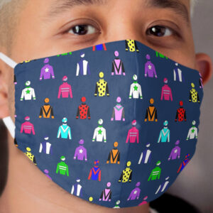Horse Racing Jockey Silks Cloth Face Mask