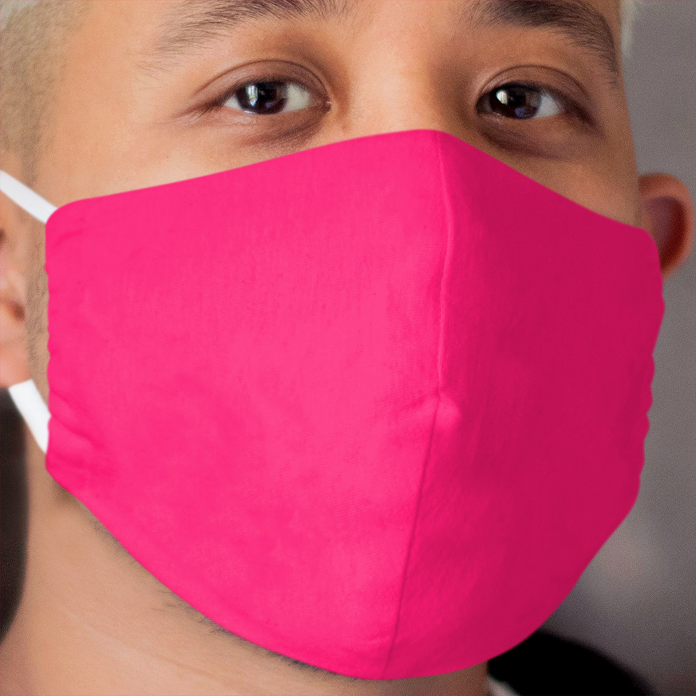 Hot Pink Cloth Face Mask