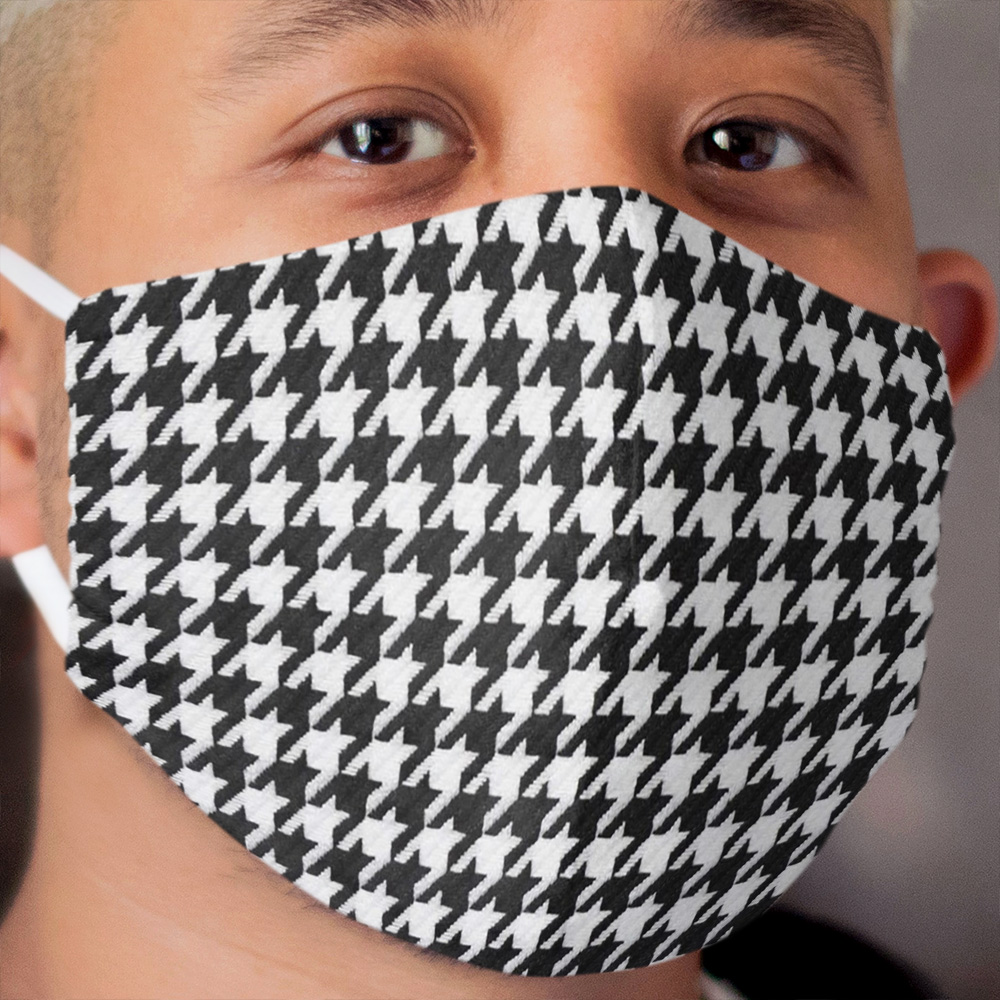 Houndstooth Cloth Face Mask