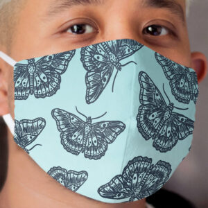 HS Butterfly Tattoo (Blue Edition) Cloth Face Mask