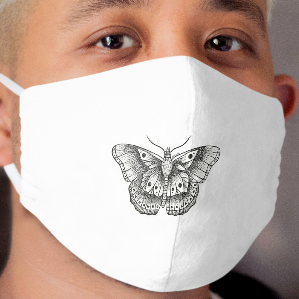 HS butterfly tattoo Cloth Face Mask