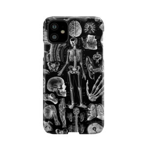 Human Anatomy Black Print Phone Case