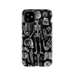 Human Anatomy Black Print Tough Phone Case