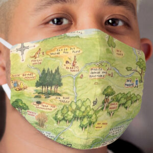Hundred Acre Woods Map Cloth Face Mask