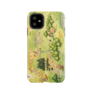 Hundred Acre Woods Map Tough Phone Case