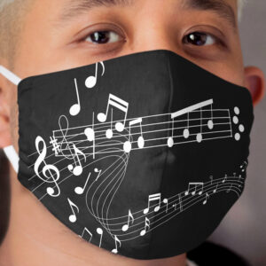 I Love Music Cloth Face Mask 4