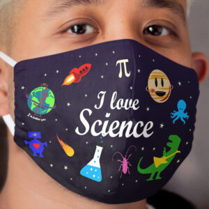 I Love Science Cloth Face Mask