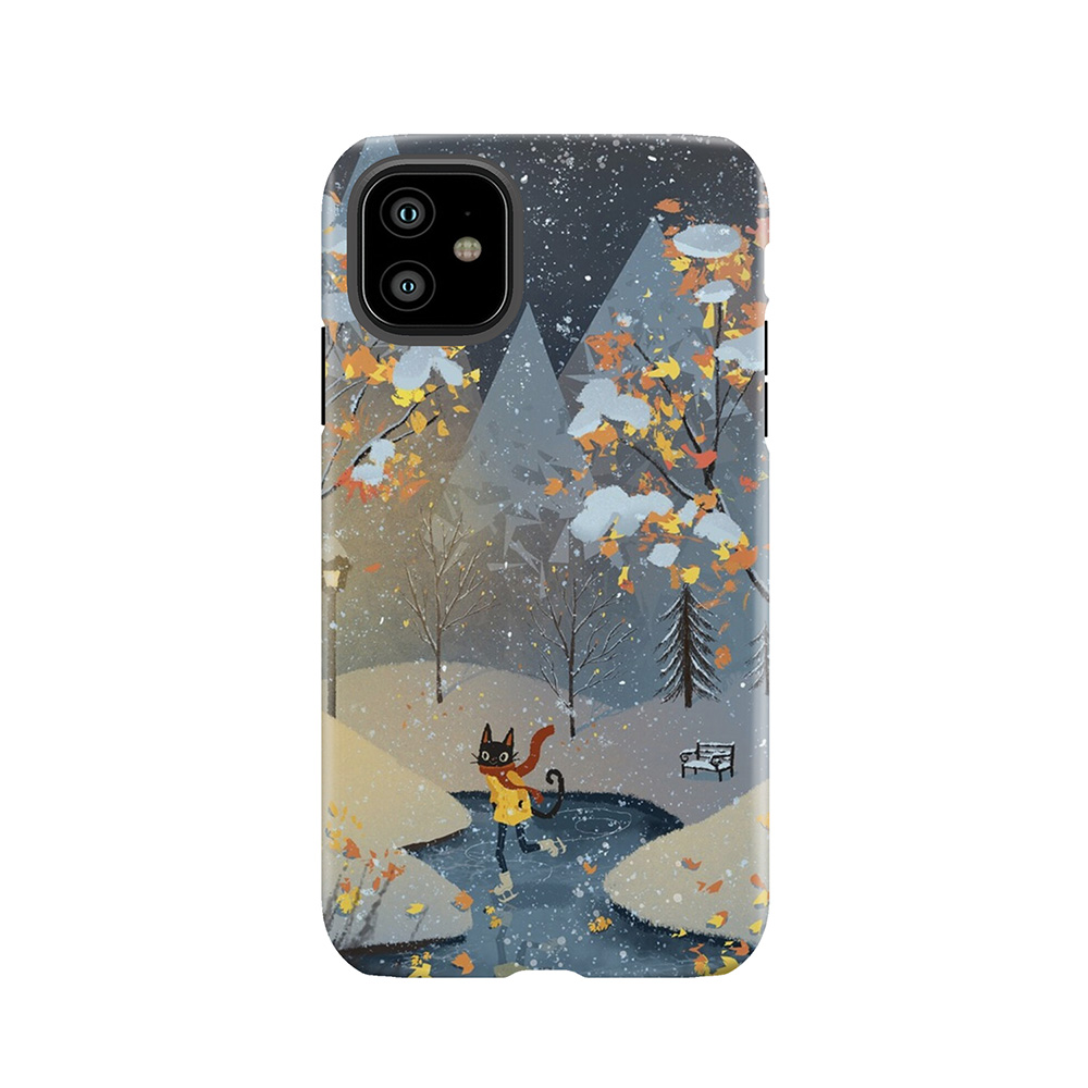 Ice Skating Cat Tough Phone Case