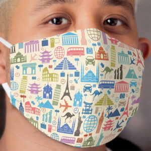 Icons of Travel Cloth Face Mask