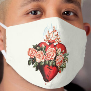Immaculate Heart of Mary Vintage Cloth Face Mask