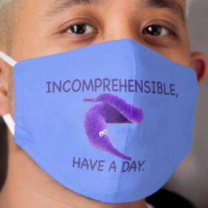 Incomprehensible worm on a string Cloth Face Mask