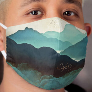 Indigo Mountains Cloth Face Mask