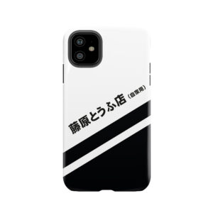 Initial D Ae86 Tofu Decal Running In The 90S Tough Phone Case