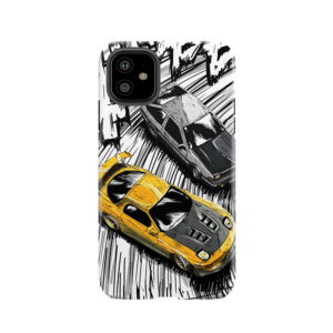 Initial D Style Artwork, Rx7 Vs Ae86 Tough Phone Case