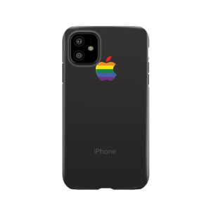 Iphone Space Gray Black Lesbian Gay Lgbt Rainbow Flag Tough Phone Case