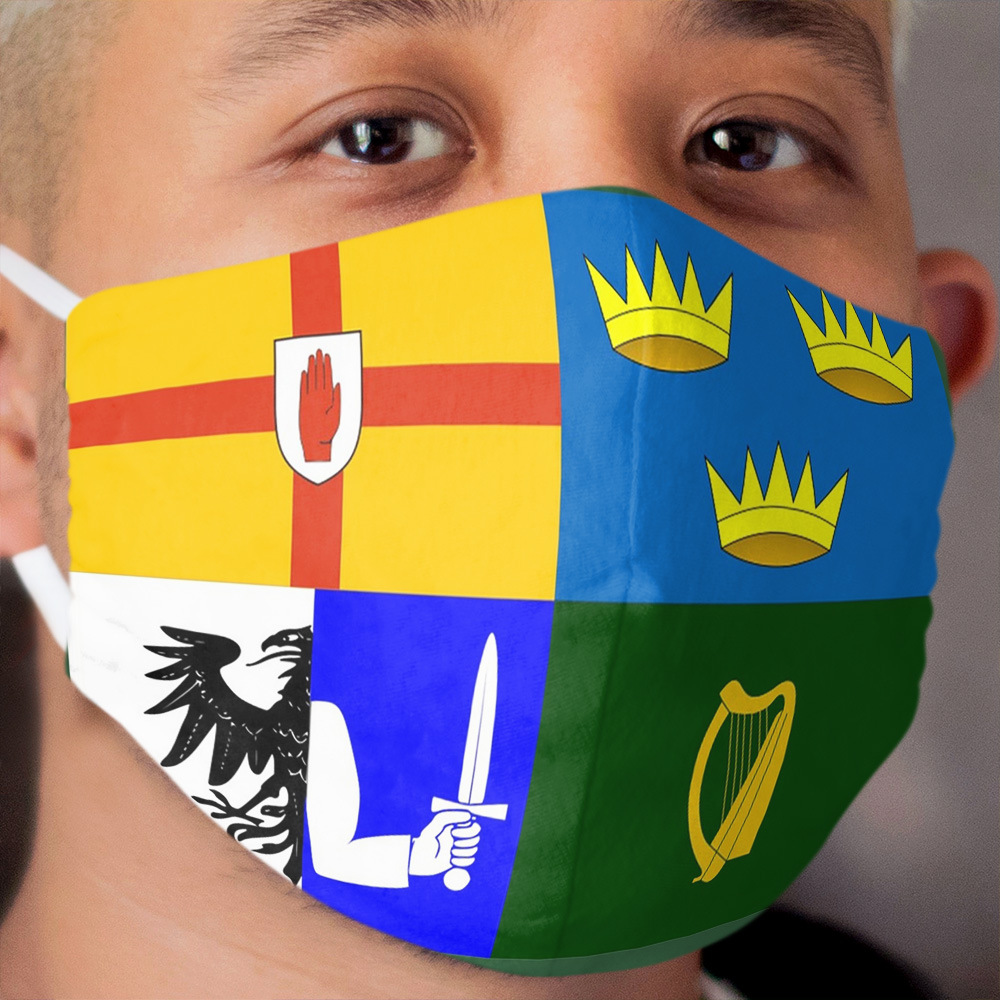 Irish Flag - The Four Provinces of Ireland Cloth Face Mask