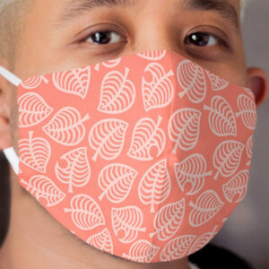 Isabelle Leaf Pink Cloth Face Mask